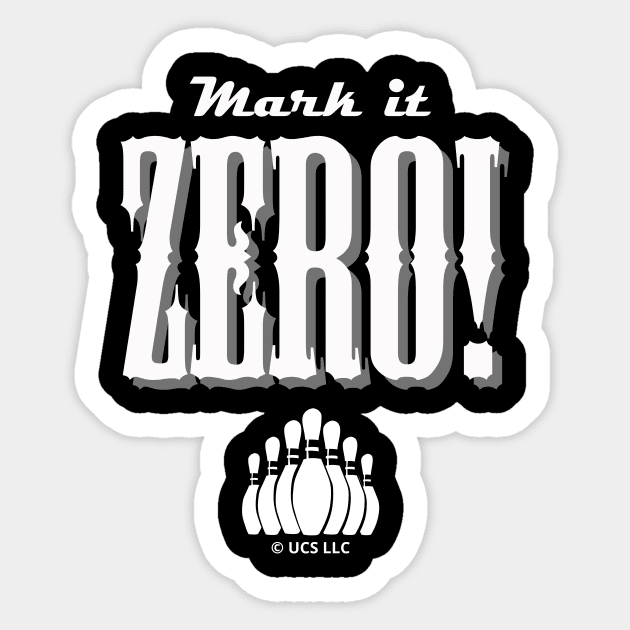 Mark It Zero! The Big Lebowski Quote Sticker by Movie Vigilante